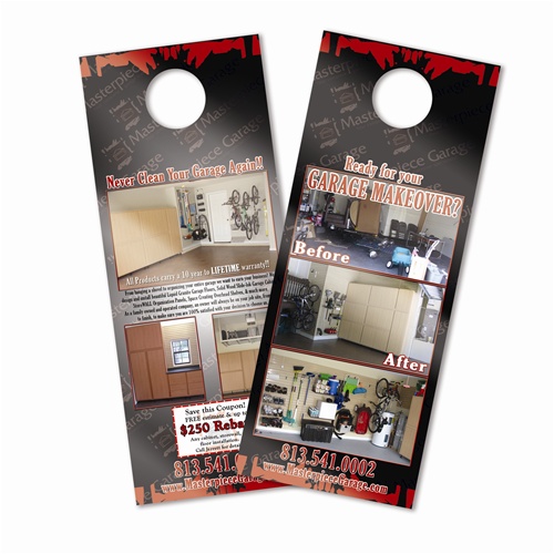 Door Hanger (4.25" x 11"): Printed on Premium Card Stock with Glossy Cover